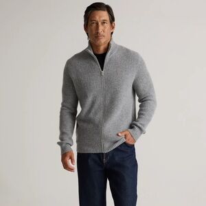 Quince - Mongolian Cashmere Fisherman Full Zip Sweater